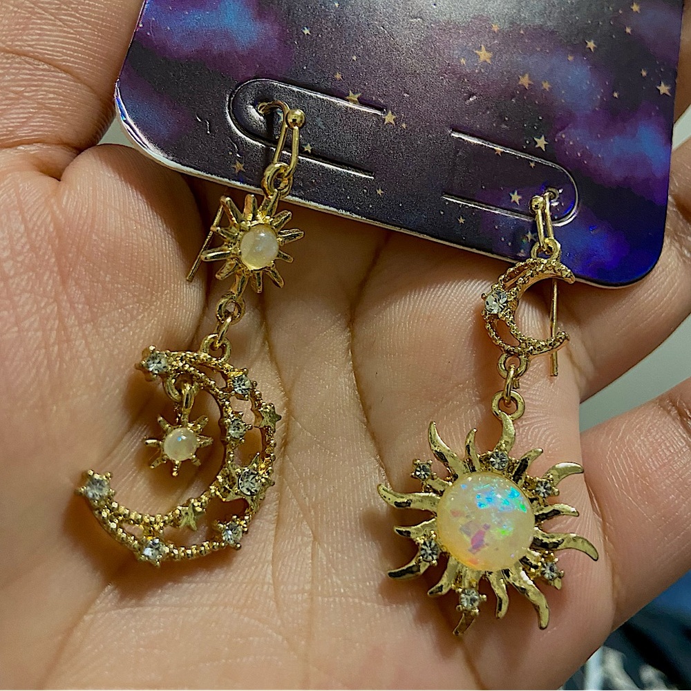 Sun and Moon earrings